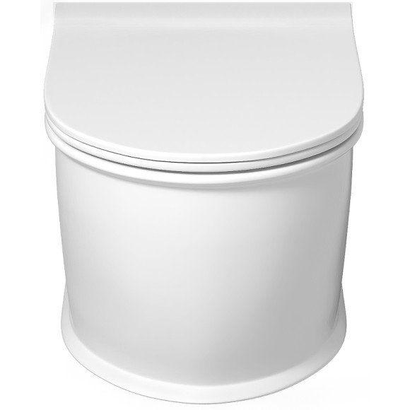 Унитаз Grossman Retro GR-4482MS подвесной Белый матовый с сиденьем Микролифт Унитаз Grossman Retro GR-4482MS подвесной Белый матовый с сиденьем Микролифт