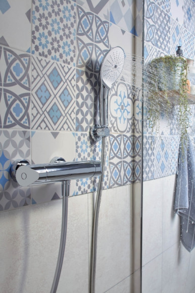 Смеситель для душа Jacob Delafon Villette E23720-CP с термостатом Хром Смеситель для душа Jacob Delafon Villette E23720-CP с термостатом Хром