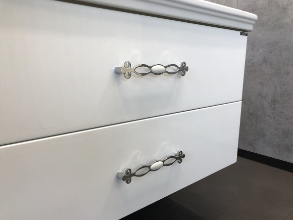 Тумба с раковиной Comforty Неаполь 100 00004139025 подвесная Белая