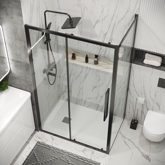 Душевой уголок Grossman Cosmo 130х90 120.K33.02.1390.42.00 профиль Графит сатин стекло прозрачное Душевой уголок Grossman Cosmo 130х90 120.K33.02.1390.42.00 профиль Графит сатин стекло прозрачное