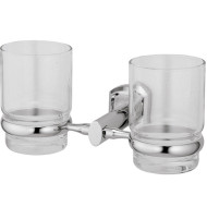 Стакан для зубных щеток WasserKRAFT Oder K-3028D двойной Хром Стакан для зубных щеток WasserKRAFT Oder K-3028D двойной Хром