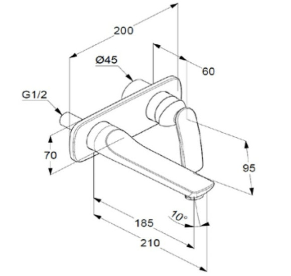 Смеситель для раковины Kludi Balance 522469175 Белый Хром