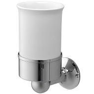 Стакан для зубных щеток Devon&Devon New York NY103CR Хром Белый Стакан для зубных щеток Devon&Devon New York NY103CR Хром Белый