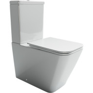 Унитаз компакт Ceramicanova Cubic CN1803-B без бачка и с сиденьем Микролифт Унитаз компакт Ceramicanova Cubic CN1803-B без бачка и с сиденьем Микролифт