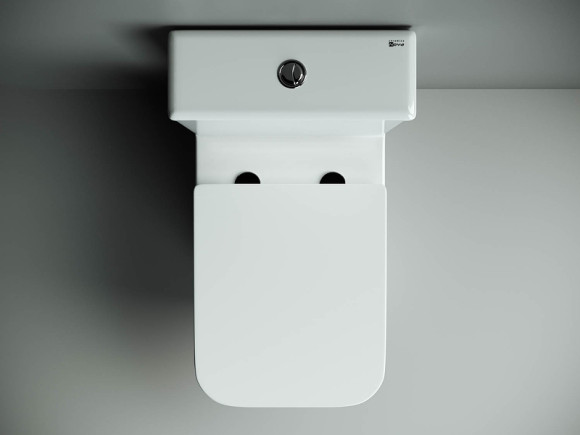 Унитаз компакт Ceramicanova Cubic CN1803-B без бачка и с сиденьем Микролифт Унитаз компакт Ceramicanova Cubic CN1803-B без бачка и с сиденьем Микролифт