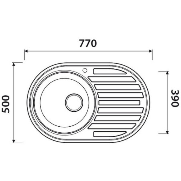 Кухонная мойка Kaiser KSS-7750L Хром Кухонная мойка Kaiser KSS-7750L Хром