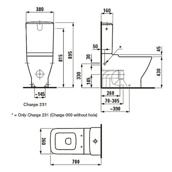 Унитаз компакт Laufen Palace New 8.2470.6.000.231.1 без бачка и сиденья Унитаз компакт Laufen Palace New 8.2470.6.000.231.1 без бачка и сиденья