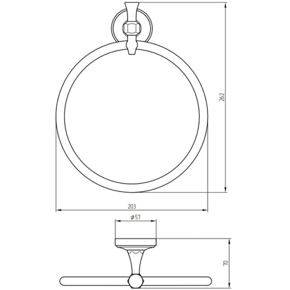 Кольцо для полотенец Migliore Fortuna 27688 Золото Кольцо для полотенец Migliore Fortuna 27688 Золото