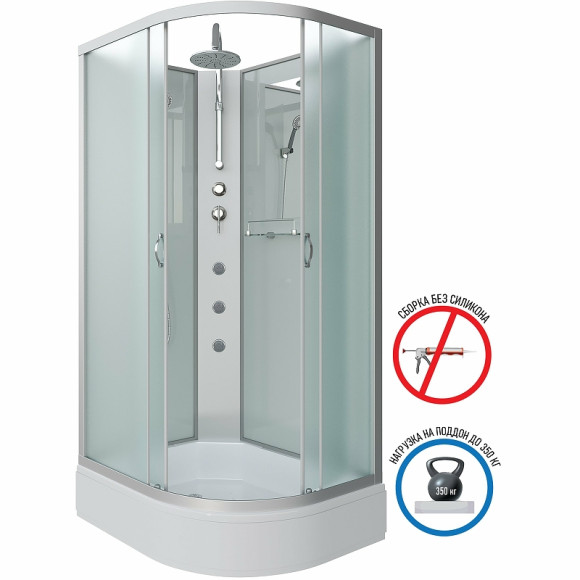 Душевая кабина Niagara Classic 110х80 L NG-33184-14LBKTG с гидромассажем Душевая кабина Niagara Classic 110х80 L NG-33184-14LBKTG с гидромассажем