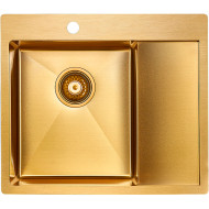 Кухонная мойка Paulmark Kroner 59F PM225951-BGL Брашированное золото Кухонная мойка Paulmark Kroner 59F PM225951-BGL Брашированное золото