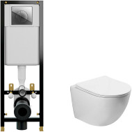 Комплект унитаза Vincea Globo VT1-14S с инсталляцией Cersanit Black 35 S-IN-BLACK-Cg-w с сиденьем Микролифт и клавишей смыва Хром Комплект унитаза Vincea Globo VT1-14S с инсталляцией Cersanit Black 35 S-IN-BLACK-Cg-w с сиденьем Микролифт и клавишей смыва Хром