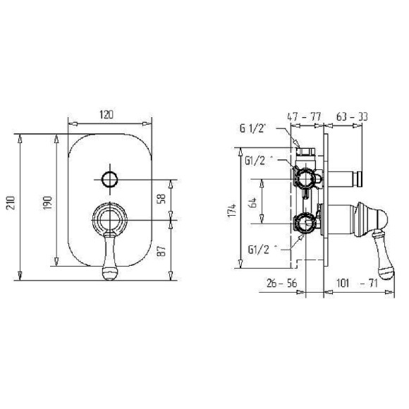 Смеситель для душа Migliore Maya 18933 Золото