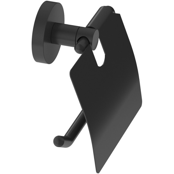 Держатель туалетной бумаги Cezares Relax RELAX-PH-NOP с крышкой Черный матовый