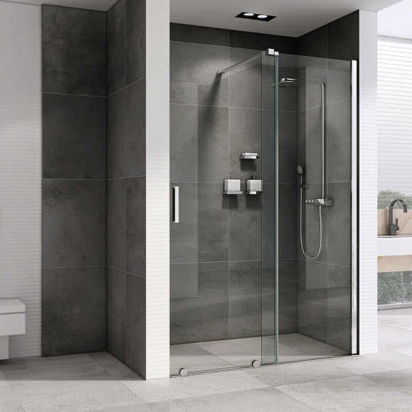 Душевая дверь Abber Komfort 120 AG90120 профиль Хром стекло прозрачное Душевая дверь Abber Komfort 120 AG90120 профиль Хром стекло прозрачное