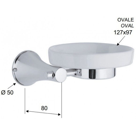 Мыльница Remer Delicata DE10CR Хром Мыльница Remer Delicata DE10CR Хром