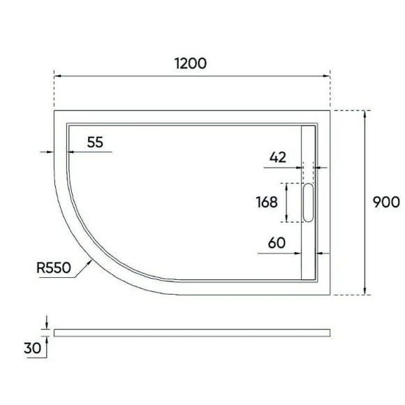 Душевой поддон из искусственного камня Veconi Tezeo 120x90 L TZ06L-12090A-01-19C3 Белый Душевой поддон из искусственного камня Veconi Tezeo 120x90 L TZ06L-12090A-01-19C3 Белый