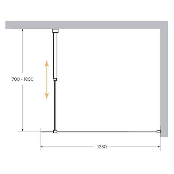 Душевая перегородка Cezares Liberta 125 LIBERTA-L-1-125-C-NERO профиль Черный матовый стекло прозрачное Душевая перегородка Cezares Liberta 125 LIBERTA-L-1-125-C-NERO профиль Черный матовый стекло прозрачное