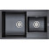 Кухонная мойка Paulmark Tandem 82 PM238250-BL Черная Кухонная мойка Paulmark Tandem 82 PM238250-BL Черная