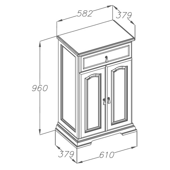 Комод Opadiris Риспекто 60 00-00006512 Орех антикварный Комод Opadiris Риспекто 60 00-00006512 Орех антикварный