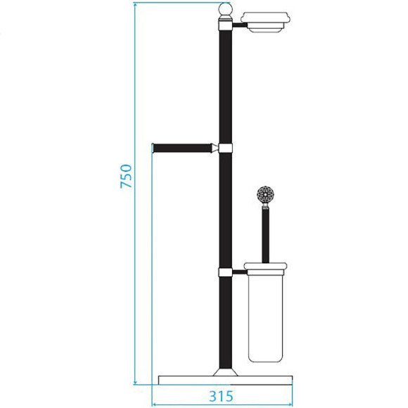 Напольная стойка Cezares Olimp OLIMP-WCS-02-Sw Бронза Напольная стойка Cezares Olimp OLIMP-WCS-02-Sw Бронза