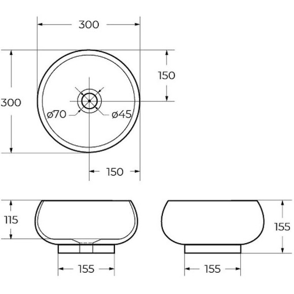 Раковина-чаша BelBagno 30 BB1114 Белая Раковина-чаша BelBagno 30 BB1114 Белая