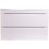 Тумба под раковину Style Line Бергамо мини 90 Люкс Plus СС-00002364 подвесная Белая антискрейч