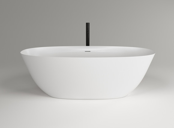 Ванна из искусственного камня Plumberia Selection VELOMA 180BO 180x80 Белая матовая без гидромассажа Ванна из искусственного камня Plumberia Selection VELOMA 180BO 180x80 Белая матовая без гидромассажа