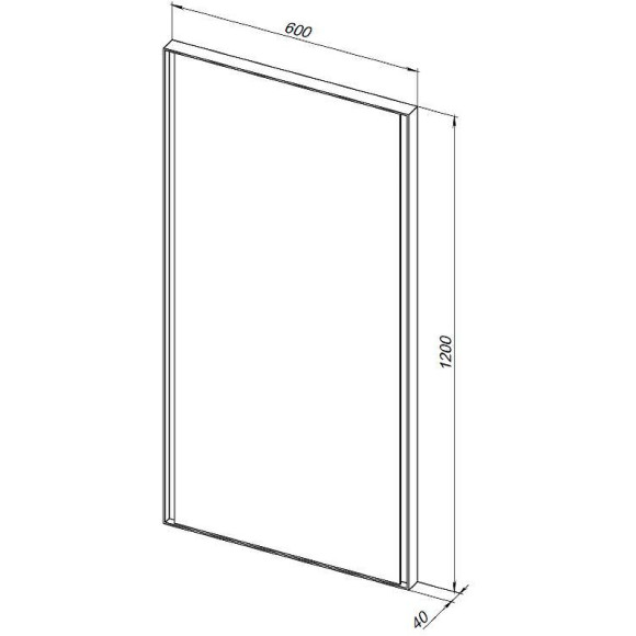 Зеркало Allen Brau Infinity 60 1.21020.WT с подсветкой Белое с сенсорным выключателем