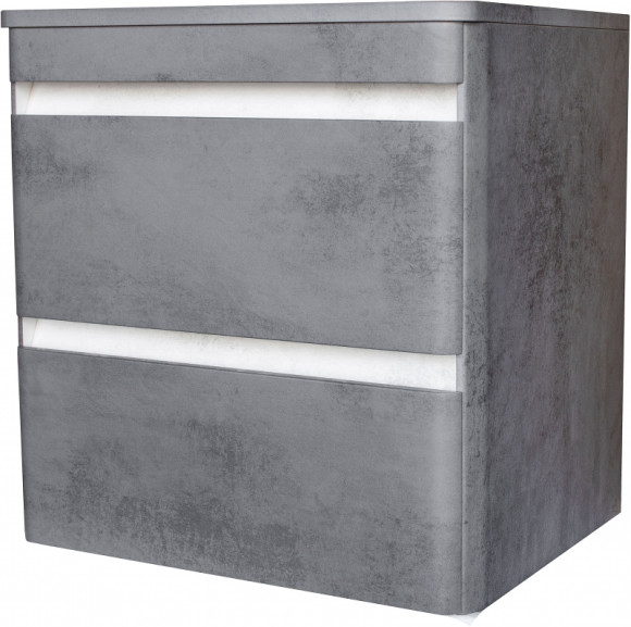 Тумба под раковину Style Line Атлантика Люкс Plus 70 СС-00002282 подвесная Темный бетон Тумба под раковину Style Line Атлантика Люкс Plus 70 СС-00002282 подвесная Темный бетон