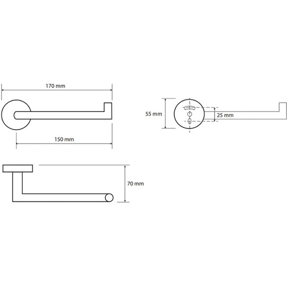 Держатель туалетной бумаги Bemeta Coral R 158212032 Медное золото глянец