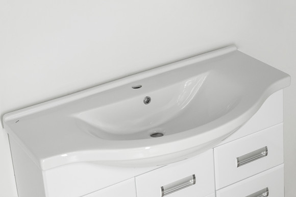 Тумба под раковину Style Line Ирис 100 Белый глянец Тумба под раковину Style Line Ирис 100 Белый глянец