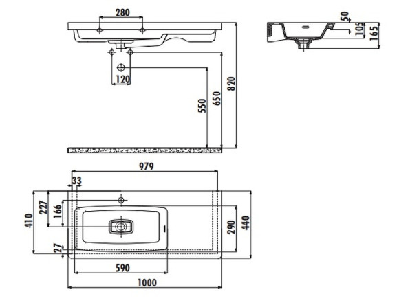 Раковина Creavit Memory 100 L MY100-00CB00E-0000 Белая Раковина Creavit Memory 100 L MY100-00CB00E-0000 Белая