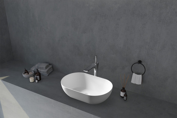 Раковина-чаша Abber Stein 56 AS2611 Белая матовая