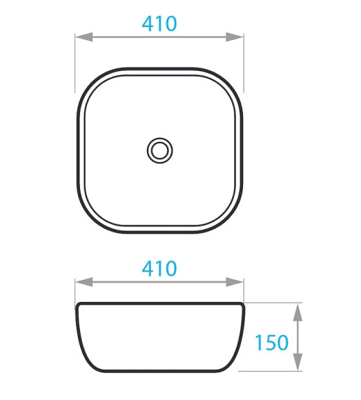 Раковина-чаша Koller Pool Round 41 RN-0410-WB Белая