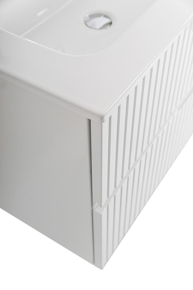 Тумба под раковину Cezares Duet-N 100 L DUET-N-1000-2C-SO-BL-L подвесная Bianco Lucido