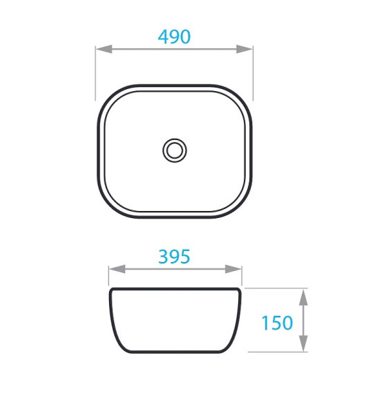 Раковина-чаша Koller Pool Round 49 RN-0490-WB Белая