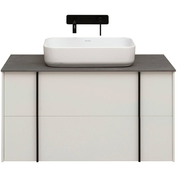 Тумба под раковину Allen Brau Reality 100 1.32007.WM подвесная Белая матовая Тумба под раковину Allen Brau Reality 100 1.32007.WM подвесная Белая матовая