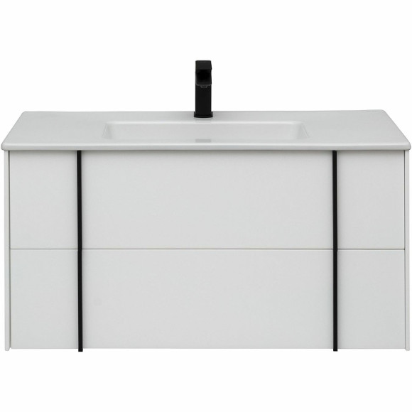 Тумба под раковину Allen Brau Reality 100 1.32007.WM подвесная Белая матовая Тумба под раковину Allen Brau Reality 100 1.32007.WM подвесная Белая матовая