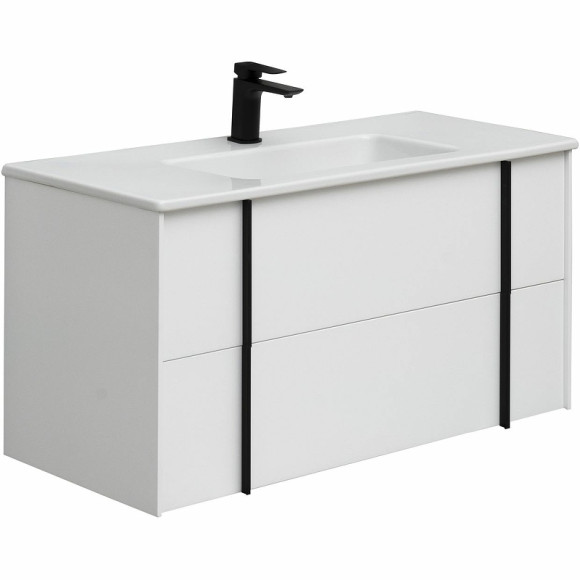 Тумба под раковину Allen Brau Reality 100 1.32007.WM подвесная Белая матовая Тумба под раковину Allen Brau Reality 100 1.32007.WM подвесная Белая матовая