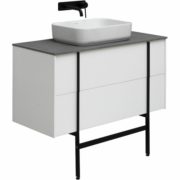 Тумба под раковину Allen Brau Reality 100 1.32007.WM подвесная Белая матовая Тумба под раковину Allen Brau Reality 100 1.32007.WM подвесная Белая матовая