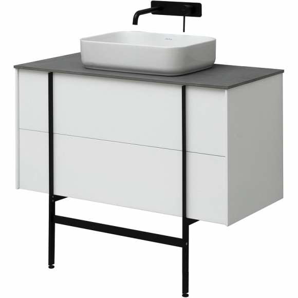 Тумба под раковину Allen Brau Reality 100 1.32007.WM подвесная Белая матовая Тумба под раковину Allen Brau Reality 100 1.32007.WM подвесная Белая матовая