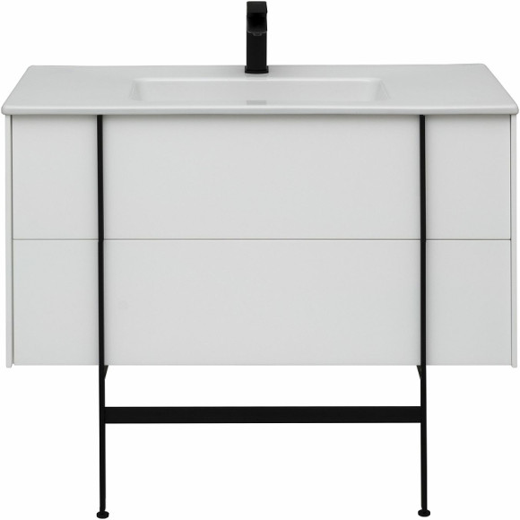 Тумба под раковину Allen Brau Reality 100 1.32007.WM подвесная Белая матовая Тумба под раковину Allen Brau Reality 100 1.32007.WM подвесная Белая матовая