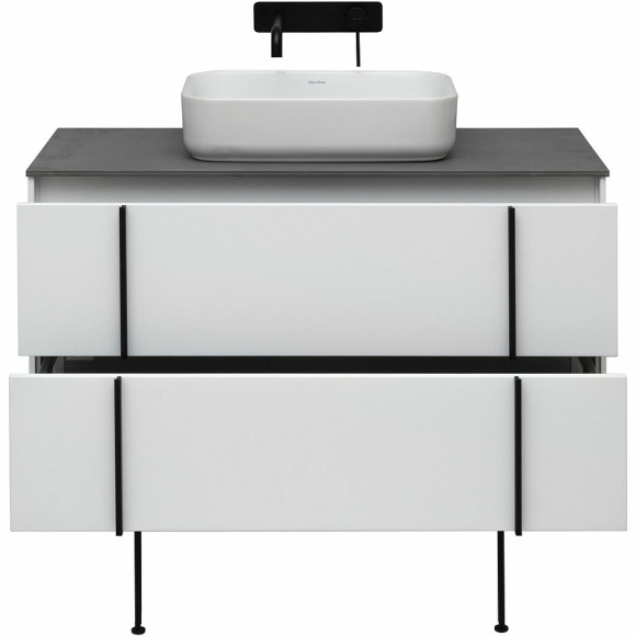 Тумба под раковину Allen Brau Reality 100 1.32007.WM подвесная Белая матовая Тумба под раковину Allen Brau Reality 100 1.32007.WM подвесная Белая матовая