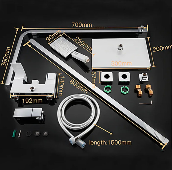 Душевая система Gappo G2407-30 Хром Белый