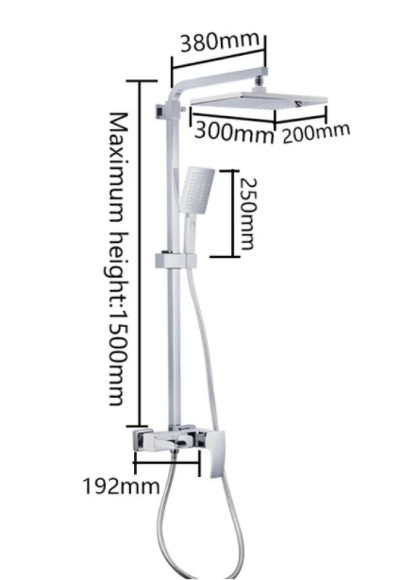 Душевая система Gappo G2407-30 Хром Белый