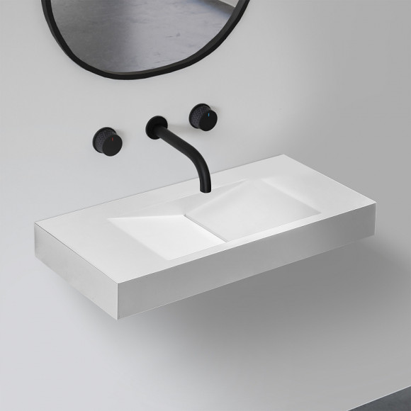 Раковина Abber Stein 100 AS2641 Белая матовая Раковина Abber Stein 100 AS2641 Белая матовая