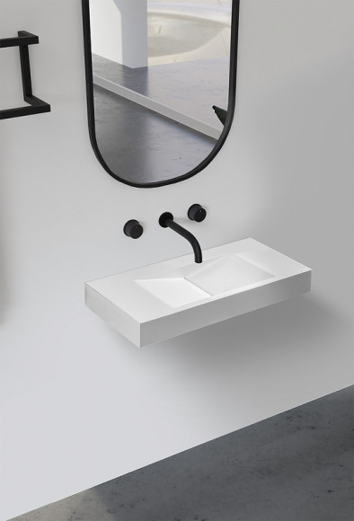 Раковина Abber Stein 100 AS2641 Белая матовая Раковина Abber Stein 100 AS2641 Белая матовая