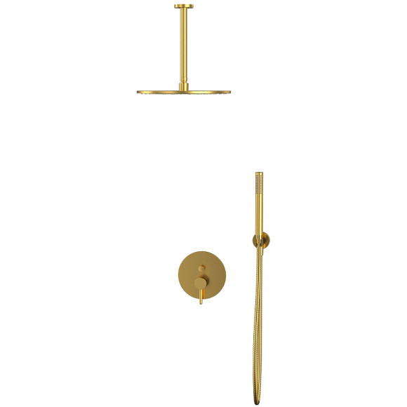 Душевая система Whitecross Y brushed gold YSET12GLB Брашированное золото Душевая система Whitecross Y brushed gold YSET12GLB Брашированное золото