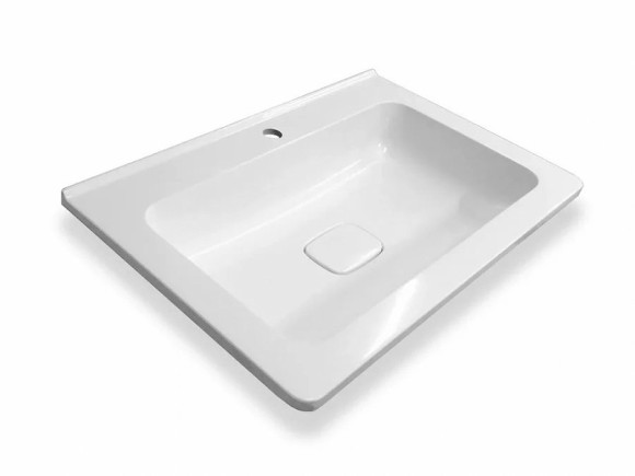 Тумба с раковиной Эстет Kare Luxe 70 ФР-00007080 подвесная Белая