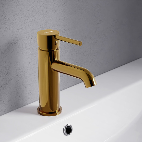 Смеситель для раковины Damixa Scandinavian Pure 360210600 Золото